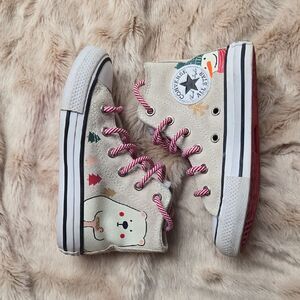 Converse Chuck Taylor All Star High "Winter Holidays" suede Shoes, Size 11